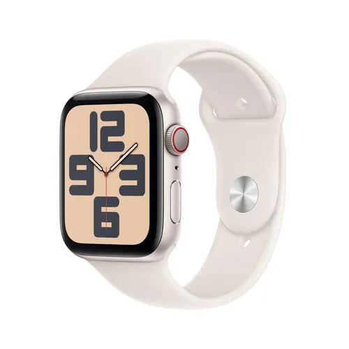 Apple Watch SE GPS + Cellular 44mm Alu Polarstern Sportarmband Polarstern - S/M