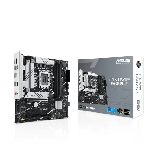 ASUS PRIME B760M-PLUS mATX Gaming Mainboard Sockel 1700 DP/HDMI/USB-C