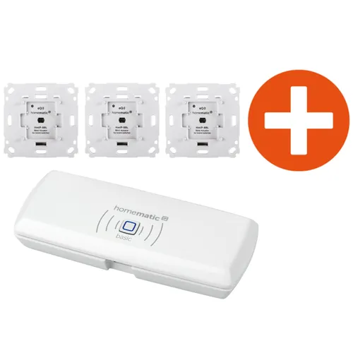 Homematic IP Jalousieaktor HmIP-BBL-2 3er Pack + Access Point Basic
