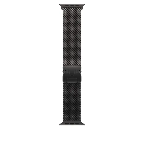 Apple Watch Milanese Armband für Watch Ultra 49mm Titan Schwarz (L)