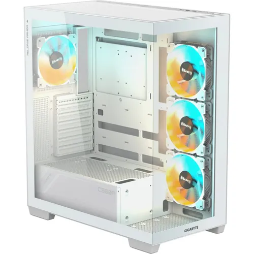 Gigabyte AORUS C500 Panoramic Stealth Midi Tower Gaming Gehäuse mit Glasseitenfenster