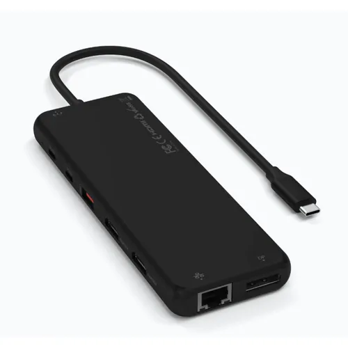 Satechi USB-C (1x 85W PD) 13-in-1 Triple Display Multiport Adapter Schwarz