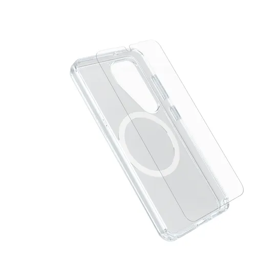 OtterBox Symmetry Clear Magnets Case + Premium Glass für Samsung Galaxy S25 clear