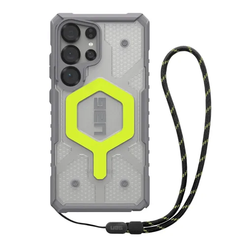 UAG Bundle Pathfinder Case mit Magnet-Modul & Lanyard Galaxy S25 Ultra active neon/transparent & schwarz/graphite