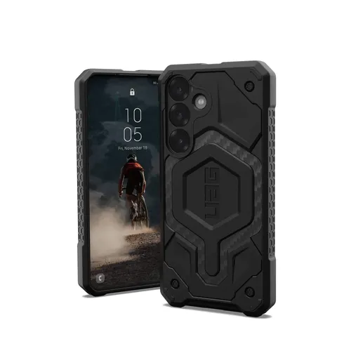 UAG Urban Armor Gear Monarch Pro Case mit Magnet-Modul Samsung Galaxy S25 carbon fiber