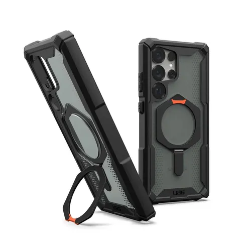 UAG Urban Armor Gear Plasma XTE Kickstand Case mit Magnet-Modul Samsung Galaxy S25 Ultra schwarz/orange