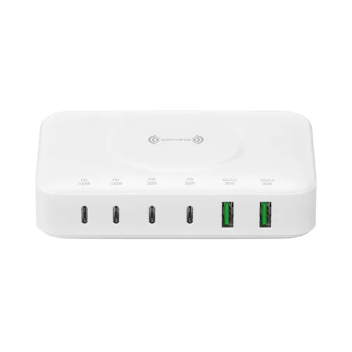 4smarts 7in1 GaN Ladestation 100W Wireless Charger weiß