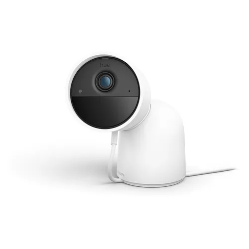 Philips Hue Secure kabelgebundene Kamera mit Standfuß weiß