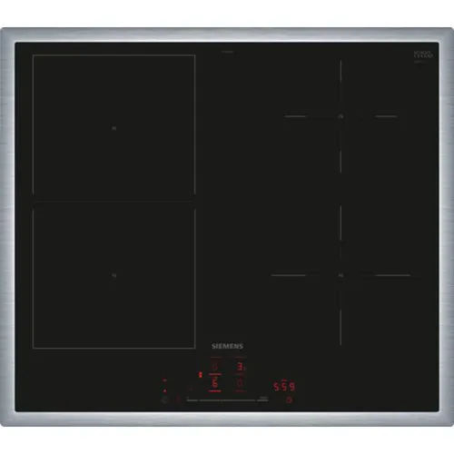Siemens ED64RHSB1E iQ500 Induktionskochfeld 60 cm Schwarz, Mit Rahmen aufliegend