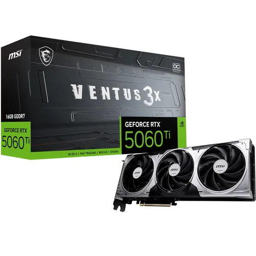 MSI GeForce RTX 5060 Ti 16G VENTUS 3X OC 16GB GDDR7 Grafikkarte HDMI/DP