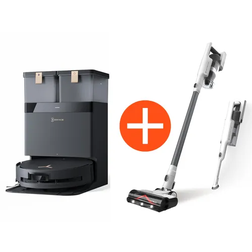 ECOVACS DEEBOT X8 PRO OMNI Saug- und Wischroboter + TINECO A30S PLUS Akku Stielstaubsauger