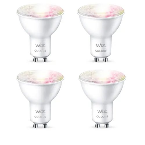 WiZ 50W GU10 Spot Tunable White & Color 4 Stück