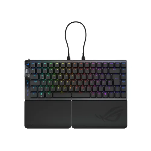ASUS ROG Falcata 75% Wireless Split-Gaming-Tastatur, Hot-Swap, ROG HFX V2 Magnetic Switches, Rapid Trigger