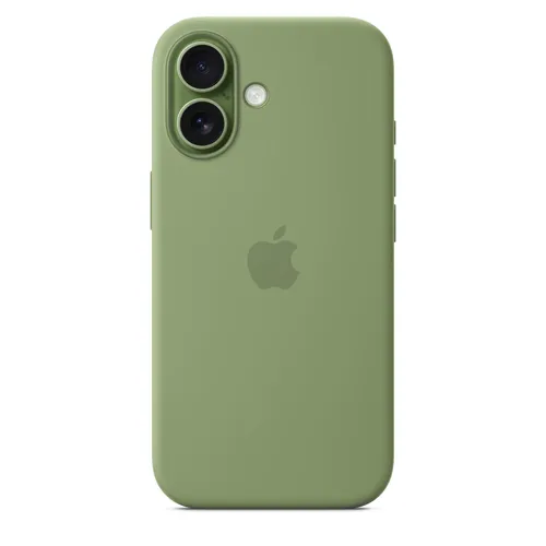 Apple Silicone Case mit MagSafe für iPhone 17 Hellmoosgrün