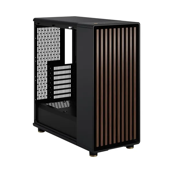 Fractal Design North Charcoal Black, Seitenfenster, Echtholzfront