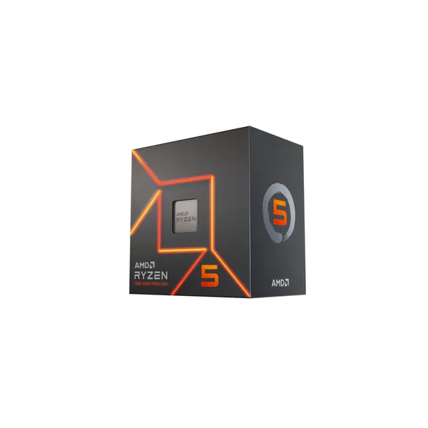 AMD Ryzen™ 5 7600 6-ядро CPU, Сокет AM5, Boxed (с Wraith Stealth Кулер)