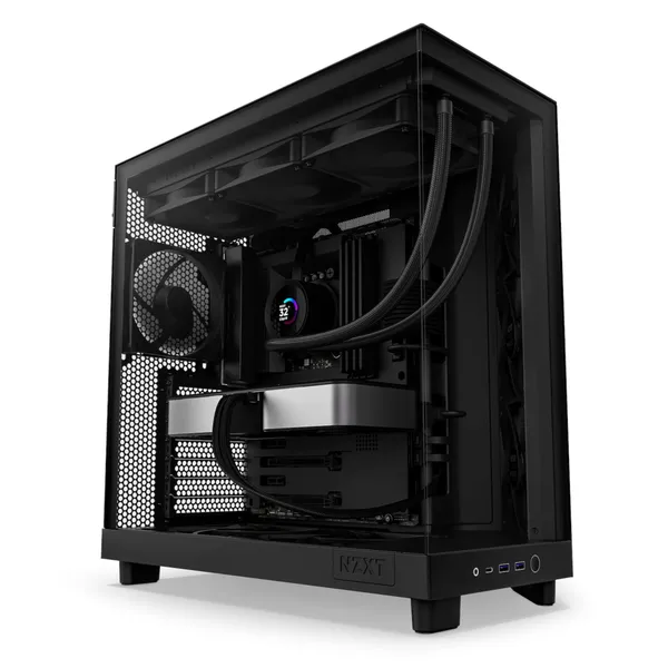 NZXT H6 Flow Mid-Tower Airflow Gaming Корпус чёрный Glasfenster