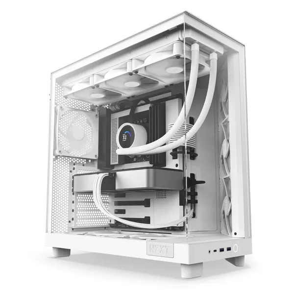 NZXT H6 Flow - Mid-Tower Airflow Gaming Корпус белый Glasfenster