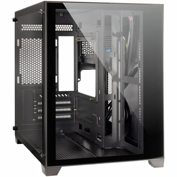 Inter-Tech C-501 Aspect Gaming Корпус, Tempered Glass, чёрный