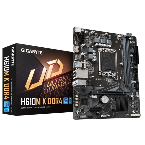 GIGABYTE H610M K DDR4 mATX Материнская плата Сокет 1700 HDMI