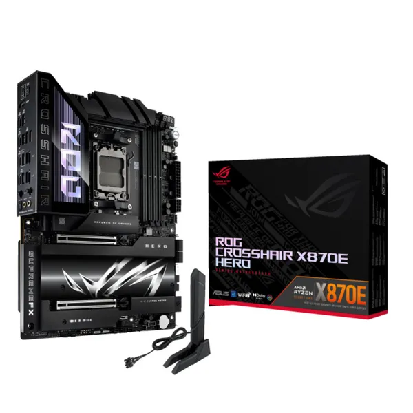 ASUS ROG CROSSHAIR X870E HERO ATX Материнская плата Сокет AM5 HDMI/WIFI/USB4