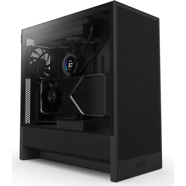 NZXT H5 Flow 2024 Midi Tower ATX Корпус schwarz с Sichtfenster