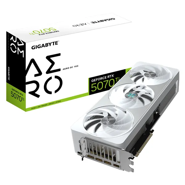 GIGABYTE GeForce RTX 5070 Ti AERO OC 16G Видеокарта HDMI/DP