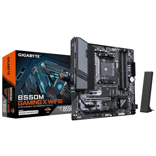 GIGABYTE B550M GAMING X WIFI6 mATX Материнская плата Сокет AM4 DP/HDMI