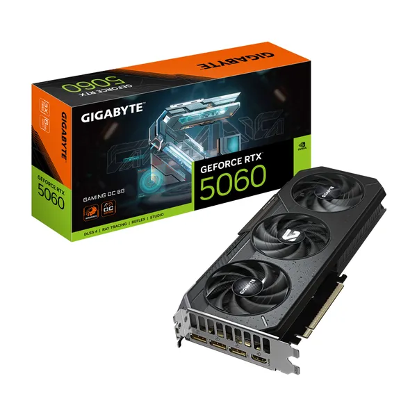 GIGABYTE GeForce RTX 5060 GAMING OC 8GB Видеокарта HDMI/DP