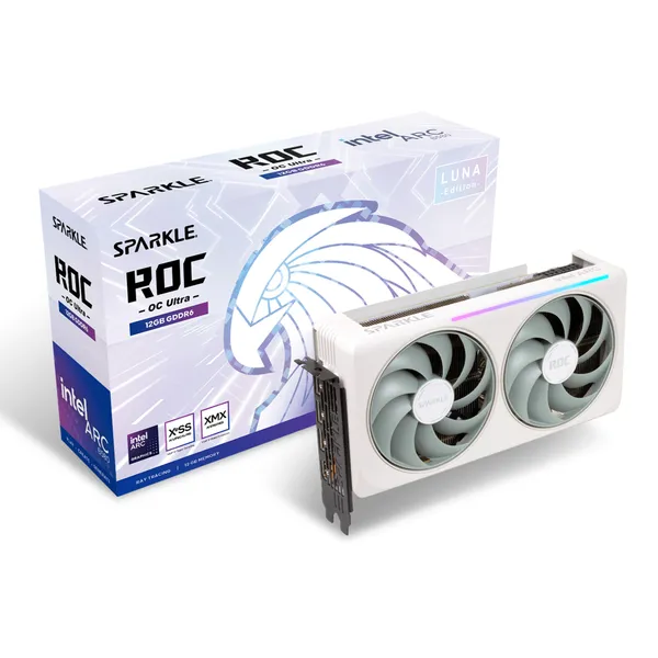 SPARKLE Intel Arc B580 ROG Luna OC 12GB GDDR6 Видеокарта 1x HDMI 3x DP