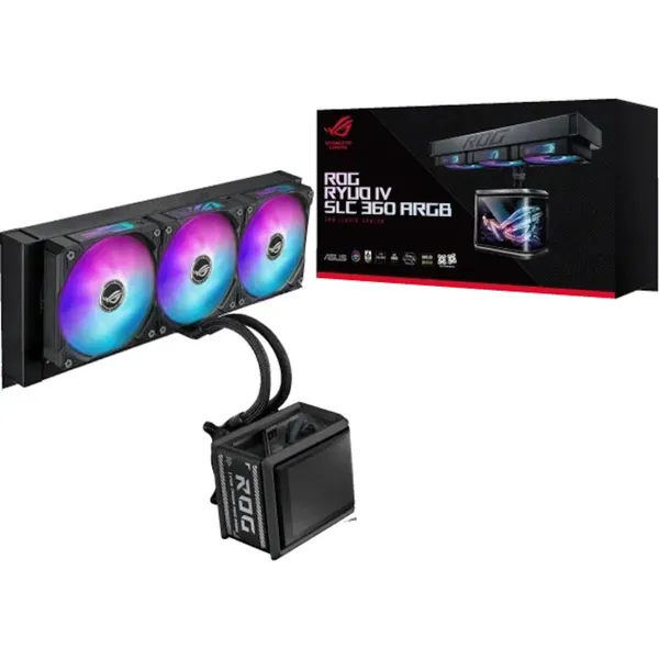 ASUS ROG RYUO IV SLC 360 ARGB Система жидкостного охлаждения für AMD und Intel CPUs schwarz