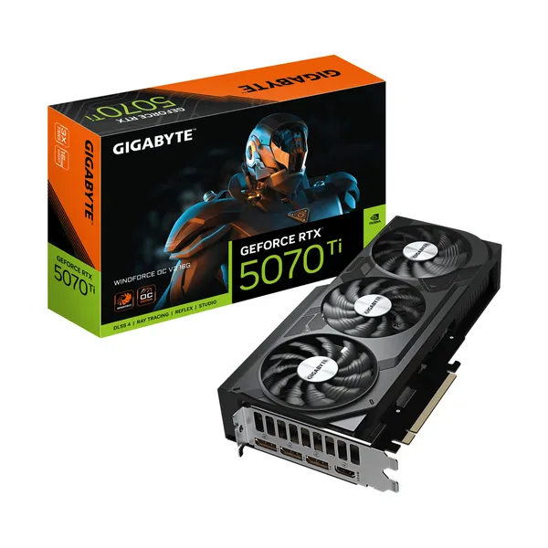 GIGABYTE GeForce RTX 5070 Ti WINDFORCE OC V2 16G Видеокарта HDMI/DP