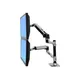 Ergotron LX Dual Monitor Arm Tischhalterung inklusive einer Notebook Halterung