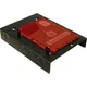 Inter-Tech SSD/HDD Einbaurahmen schwarz für 2x 2.5" in 3.5"