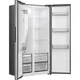 Hisense RS5P528STIE Hi5 Side-by-Side-Kühl-Gefrier-Kombination, silber