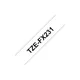 Brother TZe-FX231 Flexi-Tape - schwarz auf weiß - 12mm x 8m für P-Touch