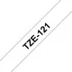Brother TZe-121 Schriftband schwarz auf farblos 9mm x 8m P-touch selbstklebend