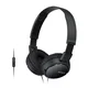 Sony MDR-ZX110APB small ear shell headphones,  black