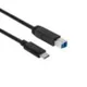 Club3D CAC-1524 3.1 Gen2 Type-C auf Type-B 1.00 m schwarz
