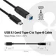 Club3D CAC-1524 3.1 Gen2 Type-C auf Type-B 1.00 m schwarz