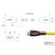 PYTHON HDMI 2.0 Kabel 2m Ethernet 4K*2K UHD vergoldet OFC gelb