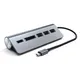 Satechi Type-C Aluminium USB Hub & Card Reader Space Grau