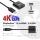Club3D CAC-2070 DisplayPor- HDMI 2.0 UHD 4K60Hz akt. schwarz