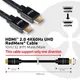 Club3D CAC-2313 HDMI 2.0 4K60Hz RedMere 10.00 m schwarz