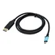 i-tec C31CBLDP60HZ USB-C Displayport-Kabel 1.50 m schwarz