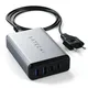 Satechi 75W Dual USB-C PD Travel Charger Space Grey