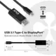 Club3D CAC-1557 USB Typ C auf DP 1.4 8K60Hz Bidirektional 1.00 m schwarz