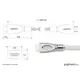 Python HDMI 2.0 Kabel 2m Ethernet 4K*2K UHD vergoldet OFC weiß