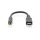Digitus AK-300321-002-S USB Type-C Audio Adapter 0.20 m schwarz