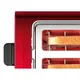 Bosch TAT4P424 DesignLine kompakt Toaster rot